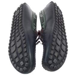 Pre Owned Louis Vuitton Tricolor Leather Arizona Slip On Loafers Size 46.5