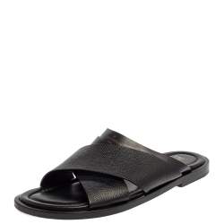 Louis Vuitton Men's Slide Leather Slippers