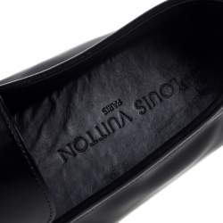 Louis Vuitton Black Leather Loafers Size 42.5