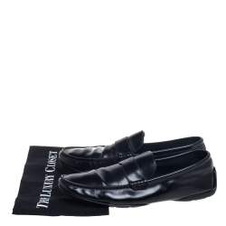 Louis Vuitton Black Leather Loafers Size 42.5