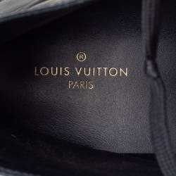 Louis Vuitton Black Leather Tattoo Trainer Boots Size 43
