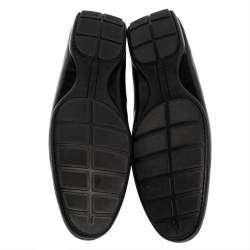 Pre Owned حذاء لوفرز لوى فيتون سليب أون جلد أسود مقاس 45 