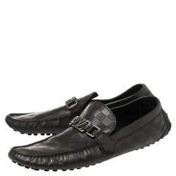 مملوكة مسبقًا حذاء موسكينز لوى فيتون هوكينهايم داميه إنفينى جلد أسود مقاس 43