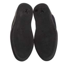 Pre Owned Louis Vuitton Damier Graphite Nylon and Leather Offshore Sneakers Size 44