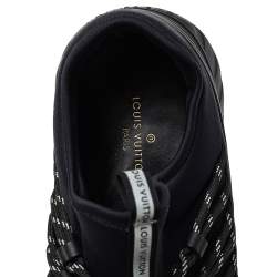 مملوكة مسبقًا Louis Vuitton Black Fabric And Mesh Fastlane Sneakers Size 42