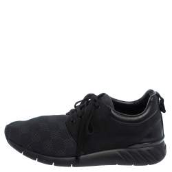Louis Vuitton Black Damier Fabric, Nubuck  And Leather Fastlane Sneakers Size 42.5