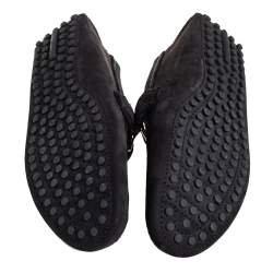 Pre Owned حذاء لوفرز لوي فيتون هوكنهايم سليب أون جلد نوبوك أسود مقاس 41.5