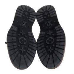 مملوكة مسبقًا Louis Vuitton Burgundy Brogue Leather Lace Up Derby Size 43