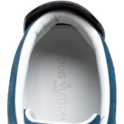 مملوكة مسبقًا Louis Vuitton Blue/Black Suede And Leather Fuselage High Top Sneakers Size 43.5 