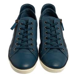 مملوكة مسبقًا Louis Vuitton Damier Challenge Zip Up Sneakers Size 44