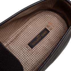 Louis Vuitton Brown Leather Slip On Loafers Size 42