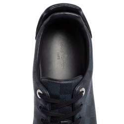 Pre Owned حذاء رياضي لوي فيتون فرونترو منخفض من أعلى كانفاس دامييه كوبالت مقاس 43.5