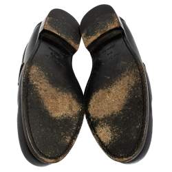 Pre Owned Louis Vuitton Navy Blue Epi Leather Major Slip On Loafers Size 44