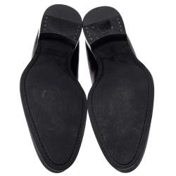 Pre Owned حذاء ديربي لوي فيتون هوسمان جلد أسود مقاس 44