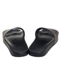 مملوكة مسبقًا صندل سلايد لوي فيتون واترفرونت كانفاس مونوغرامي بني مقاس 43