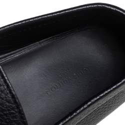 Pre Owned حذاء لوفرز لوي فيتون سليب أون مونت كارلو جلد أسود مقاس 42.5