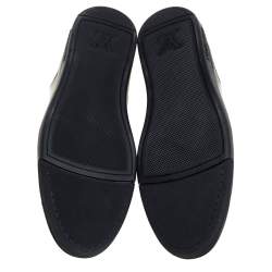 Louis Vuitton Black Leather Low Top Sneakers Size 45.5