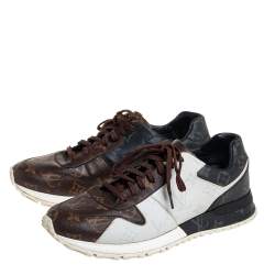 Pre Owned Louis Vuitton Tricolor Monogram Run Away Sneakers Size 41