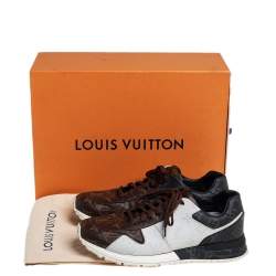 Pre Owned Louis Vuitton Tricolor Monogram Run Away Sneakers Size 41