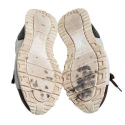 Pre Owned Louis Vuitton Tricolor Monogram Run Away Sneakers Size 41