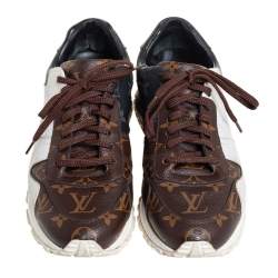 Pre Owned Louis Vuitton Tricolor Monogram Run Away Sneakers Size 41