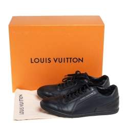 مملوكة مسبقًا  Louis Vuitton Black Nylon And Leather Low Top Sneakers Size 41