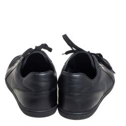 مملوكة مسبقًا  Louis Vuitton Black Nylon And Leather Low Top Sneakers Size 41
