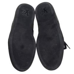 مملوكة مسبقًا  Louis Vuitton Black Nylon And Leather Low Top Sneakers Size 41