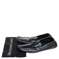 Louis Vuitton Black Leather Monte Carlo Loafers Size 43