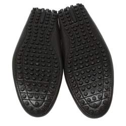 Pre Owned حذاء لوفرز لوي فيتون سليب أون جلد هوكنهيم أسود مقاس 41