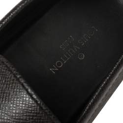 Pre Owned حذاء لوفرز لوي فيتون سليب أون جلد هوكنهيم أسود مقاس 41