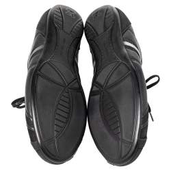 Louis Vuitton Black Nubuck And Leather Cosmos Low Top Sneakers Size 43.5