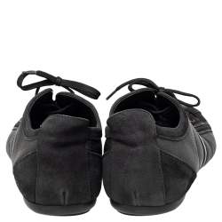 Louis Vuitton Black Nubuck And Leather Cosmos Low Top Sneakers Size 43.5