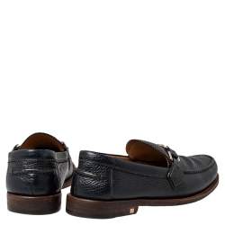 Pre Owned Louis Vuitton Black Leather Major Loafers Size 41