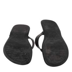 مملوكة مسبقًا صندل إصبع فلات لوي فيتون كانفاس دامييه غرافايت مقاس 41