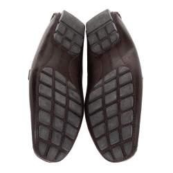 Pre Owned حذاء لوفرز لوى فيتون سليب أون مونت كارلو جلد بنى مقاس 41