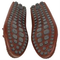 Pre Owned حذاء لوفرز لوى فيتون سليب أون جلد بنى مقاس 43.5 