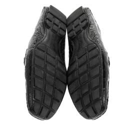 Pre Owned Louis Vuitton Brown Alligator Leather Monte Carlo Moccasins Size 43.5