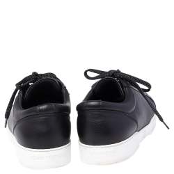 مملوكة مسبقًا Louis Vuitton Black Leather Concorde Low Top Sneakers Size 41.5