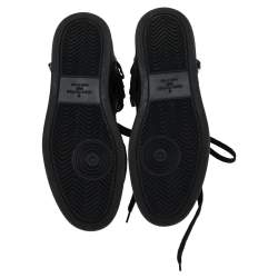 مملوكة مسبقًا حذاء رياضى لوى فيتون مرتفع من أعلى ريفولى كانفاس غرافيتى دامييه أسود / رصاصي مقاس 40 