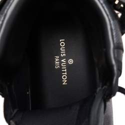 مملوكة مسبقًا حذاء رياضى لوى فيتون مرتفع من أعلى ريفولى كانفاس غرافيتى دامييه أسود / رصاصي مقاس 40 