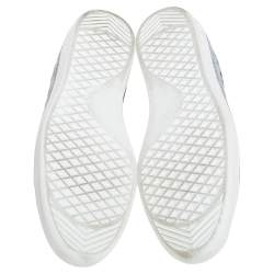 Pre Owned حذاء رياضي لوي فيتون لوكسمبورغ قماش تري رصاصي/أسود وجلد أسود مقاس 42.5