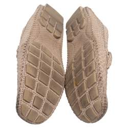 Pre Owned حذاء لوفرز لوي فيتون مونت كارلو جلد ثعبان بيج مقاس 43