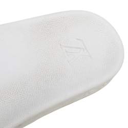 Pre Owned صندل سلايد لوي فيتون واترفرونت مطاط مونوغرامي أبيض مقاس 45