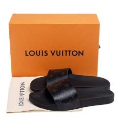 Louis Vuitton Monogram Canvas Waterfront Flat Slides Size 40