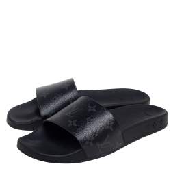 Louis Vuitton Monogram Canvas Waterfront Flat Slides Size 40