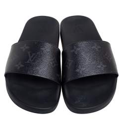 Louis Vuitton Monogram Canvas Waterfront Flat Slides Size 40