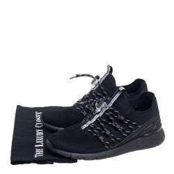 Louis Vuitton Black Fabric And Mesh Fastlane Sneakers Size 41