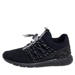 Louis Vuitton Black Fabric And Mesh Fastlane Sneakers Size 41