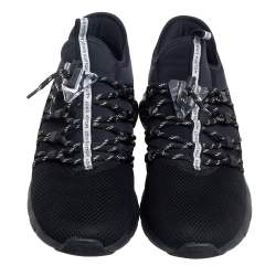 Louis Vuitton Black Fabric And Mesh Fastlane Sneakers Size 41